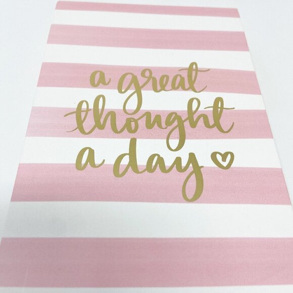 ECCOLO Dayna Lee | Thought a Day Big Pad 365 Quotes Pink White Stripes - Picture 4 of 7